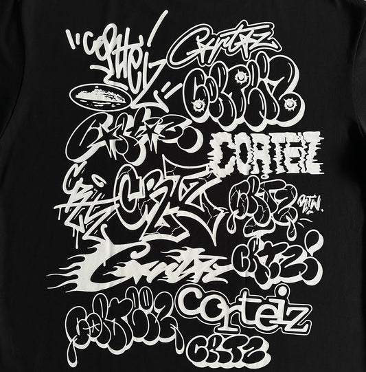Corteiz Graffiti Tee - Black