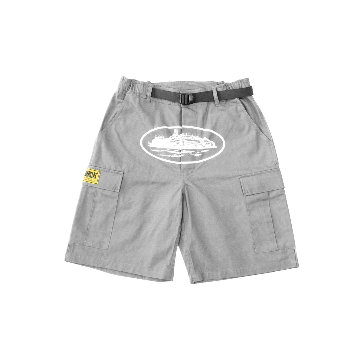 Corteiz Alcatraz Cargo Shorts – Grey
