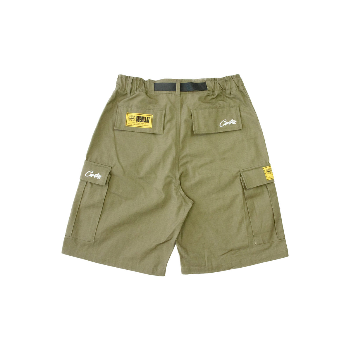 Corteiz Alcatraz Cargo Shorts – Khaki Green