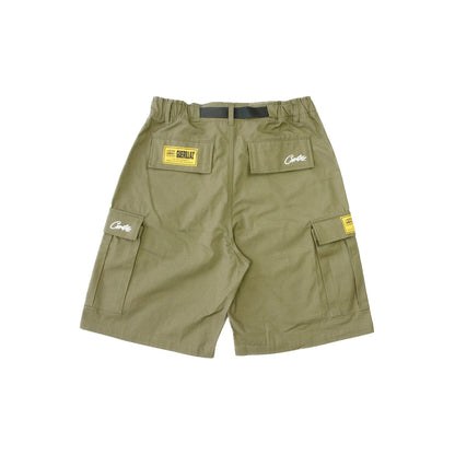 Corteiz Alcatraz Cargo Shorts – Khaki Green