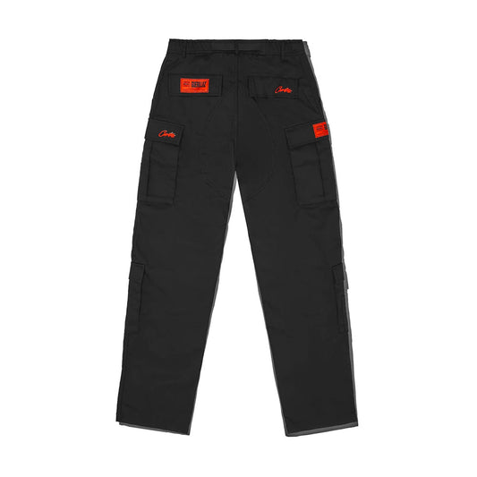 Corteiz Guerillaz Cargo Pants – Red / Black