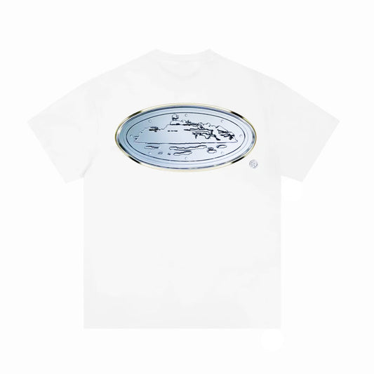 Corteiz Medallion Alcatraz Tee – White