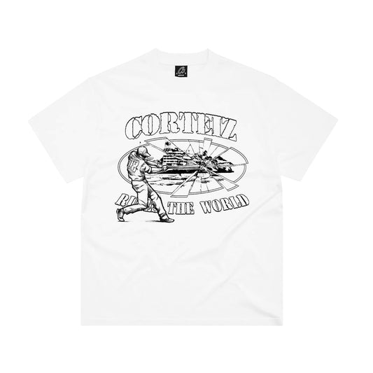 Corteiz Baseball Alcatraz Tee – White