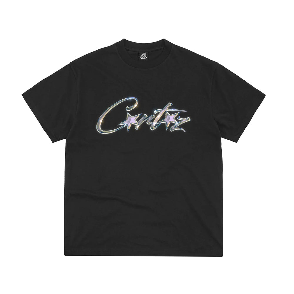 Corteiz Chrome Allstarz Tee – Black
