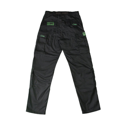 Corteiz Guerillaz Cargo Pants – Green / Black