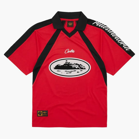 Corteiz Alcatraz Football Jersey - Red