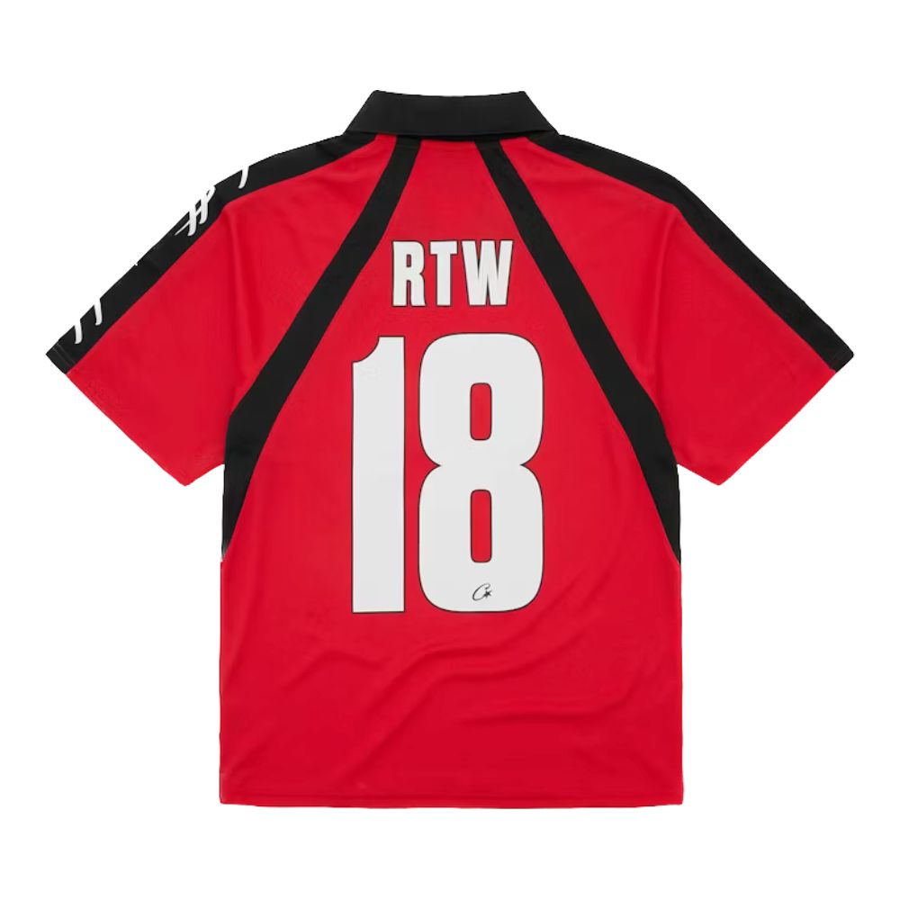 Corteiz Alcatraz Football Jersey - Red