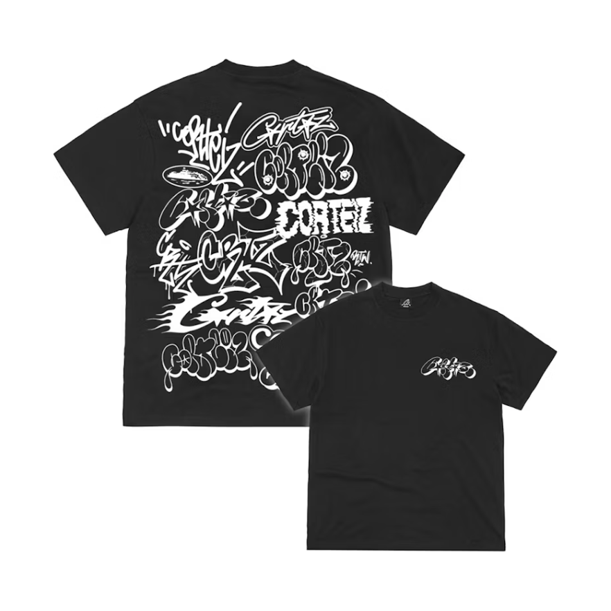 Corteiz Graffiti Tee - Black