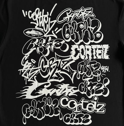 Corteiz Graffiti Tee - Black